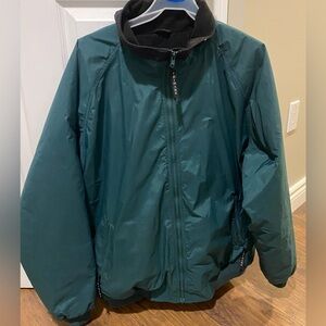 Men's Dark Green Fleece Lined Jacket